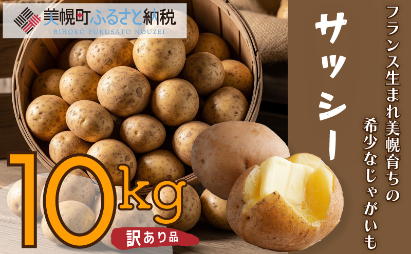 「数量限定訳あり品」じゃがいも「サッシー」Mサイズ・10kg