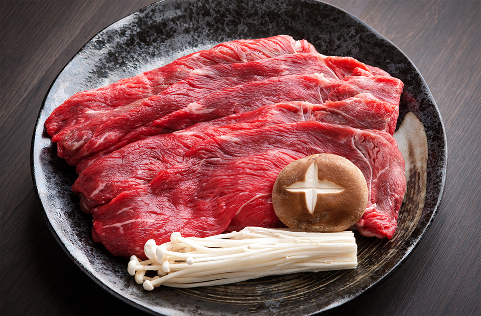 【田村精肉店】北海道産ブランド牛の赤身2kg(スライス1600g・切り落とし400g)【配送不可地域：離島】