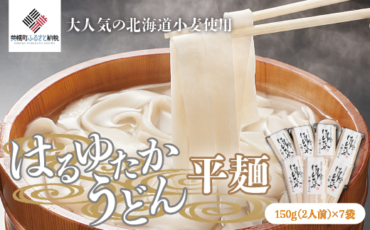 大人気の北海道小麦使用「はるゆたかうどん 平麺」 BHRH013
