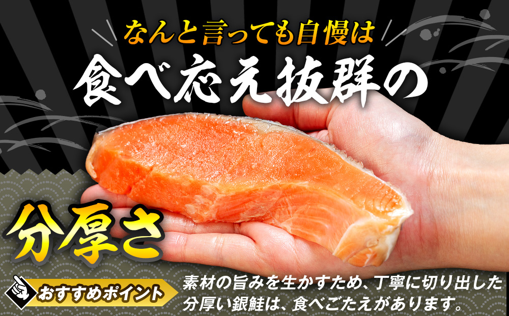 塩銀鮭（甘口） 900g（10~12切れ） | 北海道 津別町 銀鮭 塩鮭 さけ しゃけ サーモン 海鮮 切身 厚切り 魚介類 冷凍 パック おかず 和食 洋食 朝食 送料無料