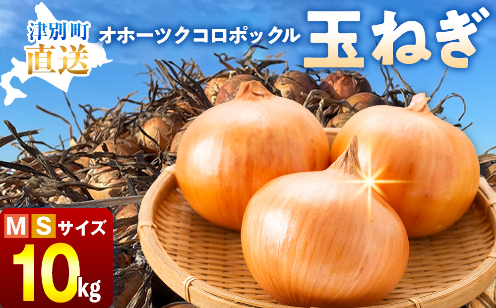 R8年産 玉ねぎ （M玉・S玉混合） 10kg オホーツクコロポックル | 北海道津別町