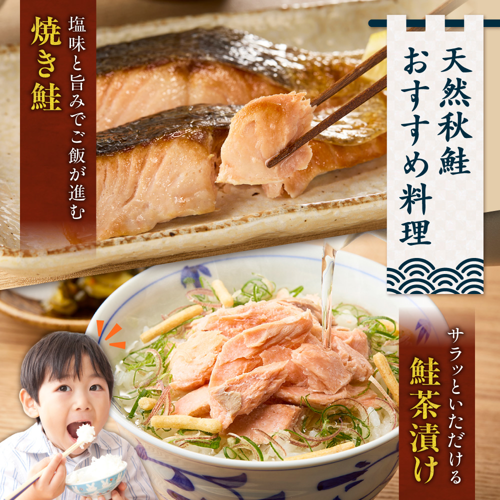 【訳あり】北海道斜里町産　無塩天然秋鮭切身 2kg【無添加】