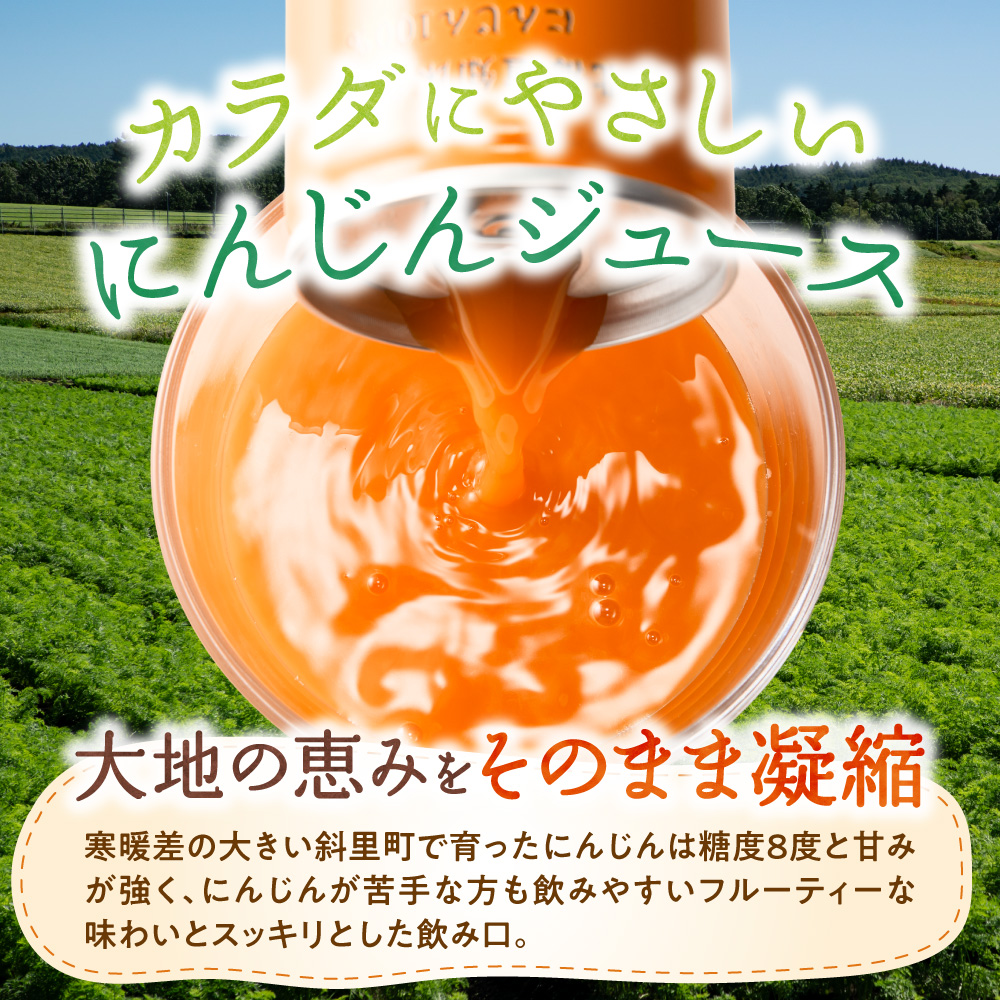 【のし付き】「知床の土のかおり」にんじんジュース30本  | 無添加 北海道人参使用 ストレートの野菜ジュース ニンジンジュース ジュース ニンジン 人参 野菜 人気 美味しい 北海道 斜里町