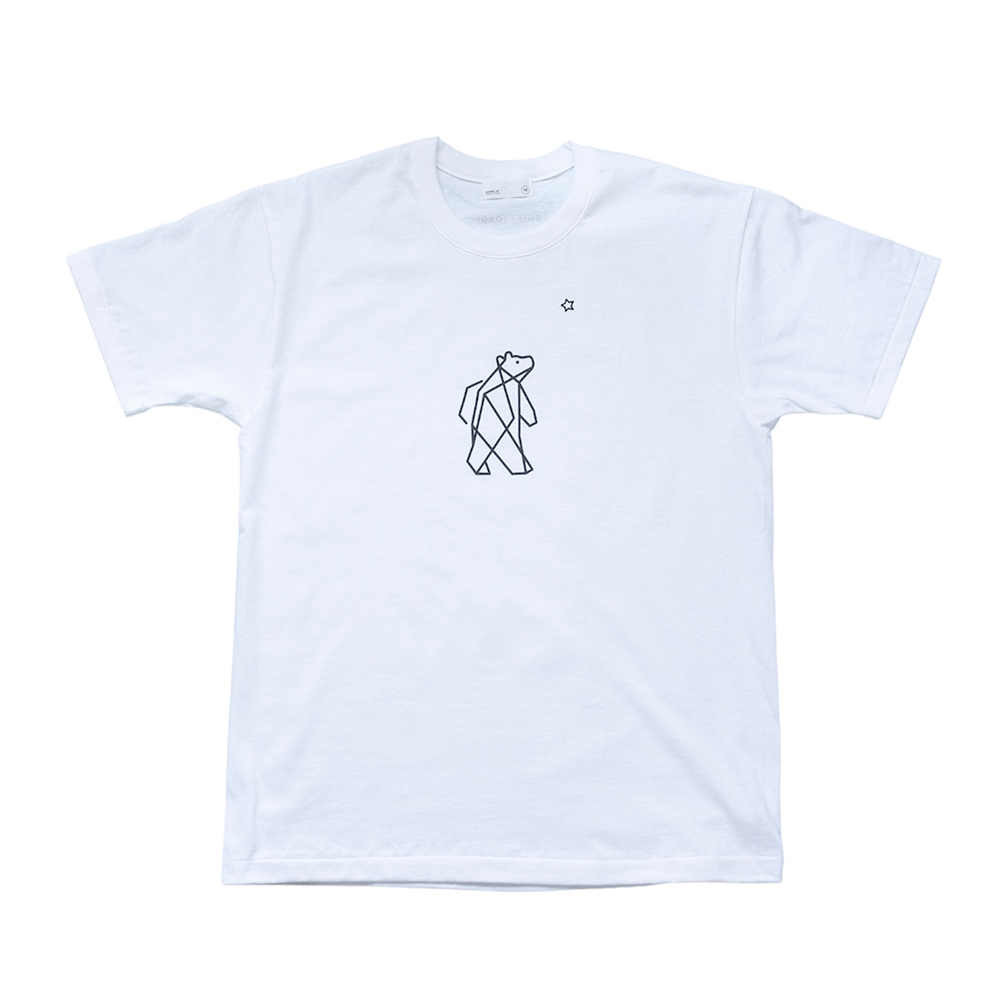 知床・斜里町のシンボルキャラクター「知床トコさん」×久米繊維　コットンTシャツ　白・L 