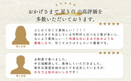オホーツク海産ホタテ貝柱1kg ( ふるさと納税 北海道産 ほたて ホタテ貝柱 刺身 冷凍 貝 海鮮 お取り寄せグルメ 北海道 遠軽町 ) en01-00069