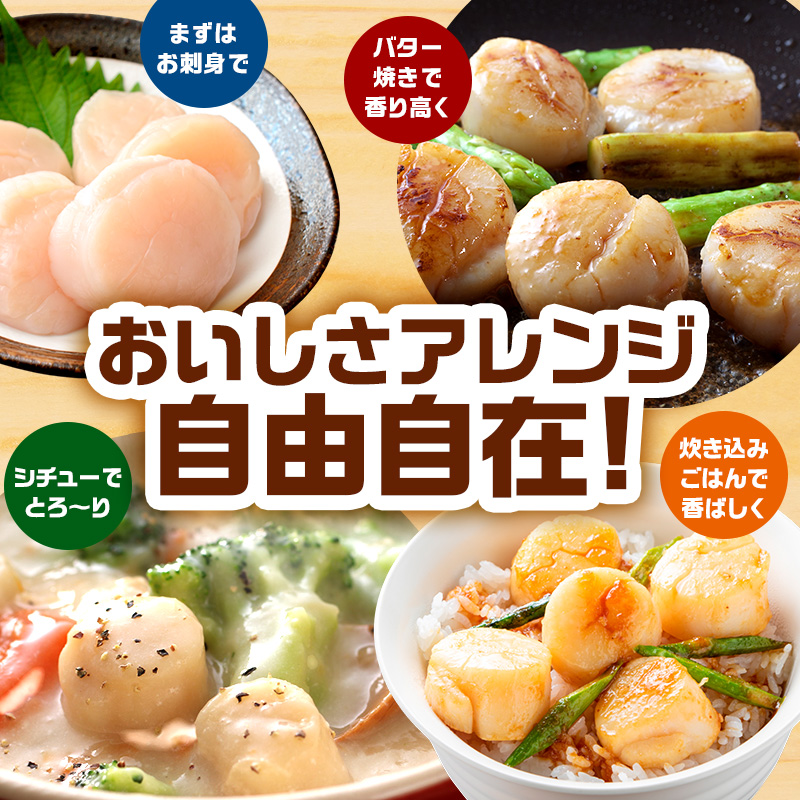 3ヵ月連続お届け 定期便 訳あり 北海道 オホーツク産 冷凍 ほたて 貝柱フレーク 2kg（1kg×2箱）ホタテ ランキング 海鮮 刺身 冷凍ふるさと納税 帆立 ふるさと 規格外　人気 ホタテ貝柱