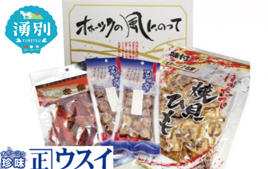 「オホーツクの風にのって」珍味詰合せA　珍味　ちんみ　乾物　おつまみ　肴　加工食品　オホーツク　サロマ湖　北海道　湧別町