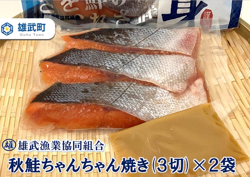 北海道雄武産　鮭切り身ちゃんちゃん焼きパック　1パック×2【07120】