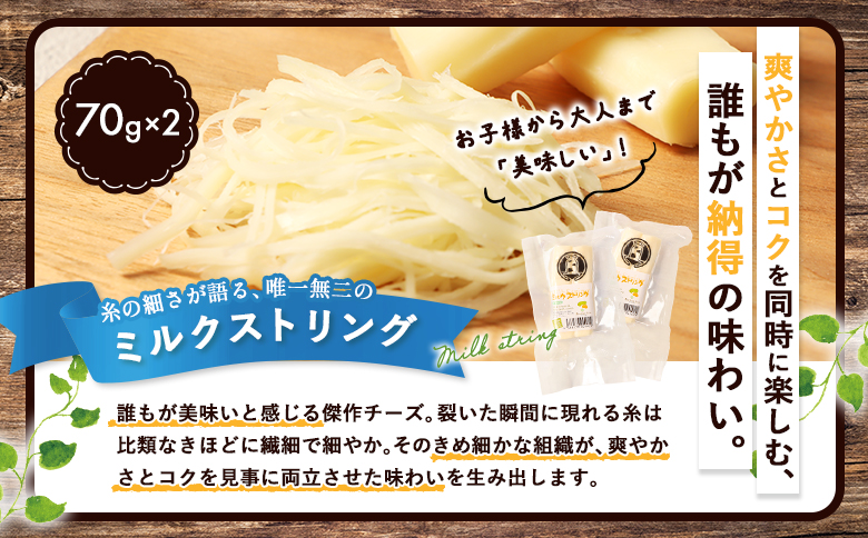 北海道雄武町産　チーズセット(スモークストリング70g　ミルクストリング70g×2　モッツァレラ90g　ハードグラス25g　イルフューム25g　モルディ25g)【0910101】