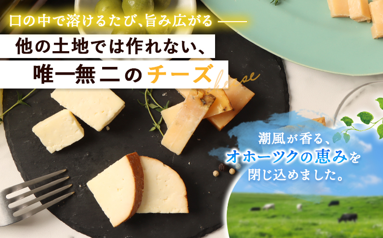 北海道雄武町産　熟成チーズセット(ハードグラス25g×３　イルフューム25g×３　モルディ25g×３)【0910301】