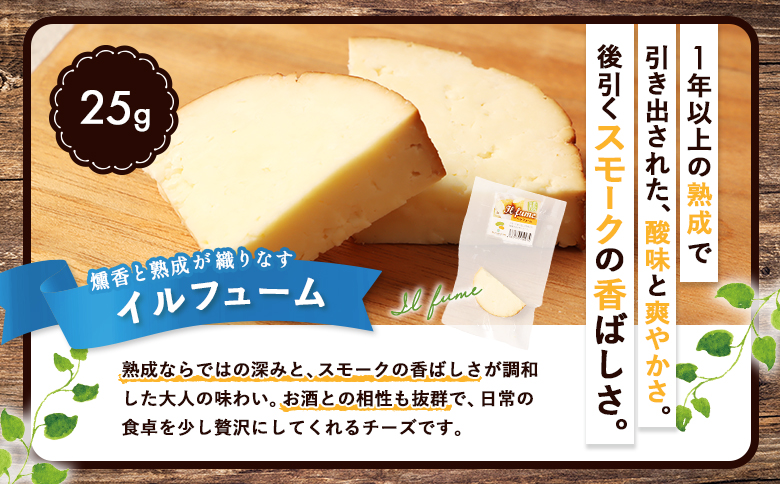 北海道雄武町産　熟成チーズセット(ハードグラス25g×３　イルフューム25g×３　モルディ25g×３)【0910301】