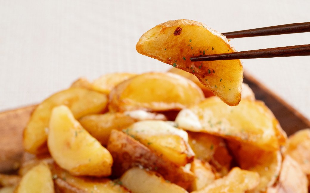 冷凍皮付きフライドポテト2kg　(有機栽培じゃがいも使用) OSB005