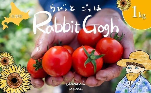 北海道壮瞥町産 ラビットゴッホ1kg 中玉トマト SBTAJ001