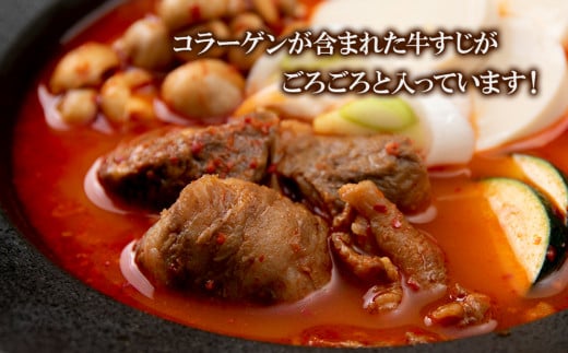 定期便 12カ月 スンドゥブ 食べ比べ セット 合計4パック （ 牛もつ ・ 牛すじ ） 韓国料理