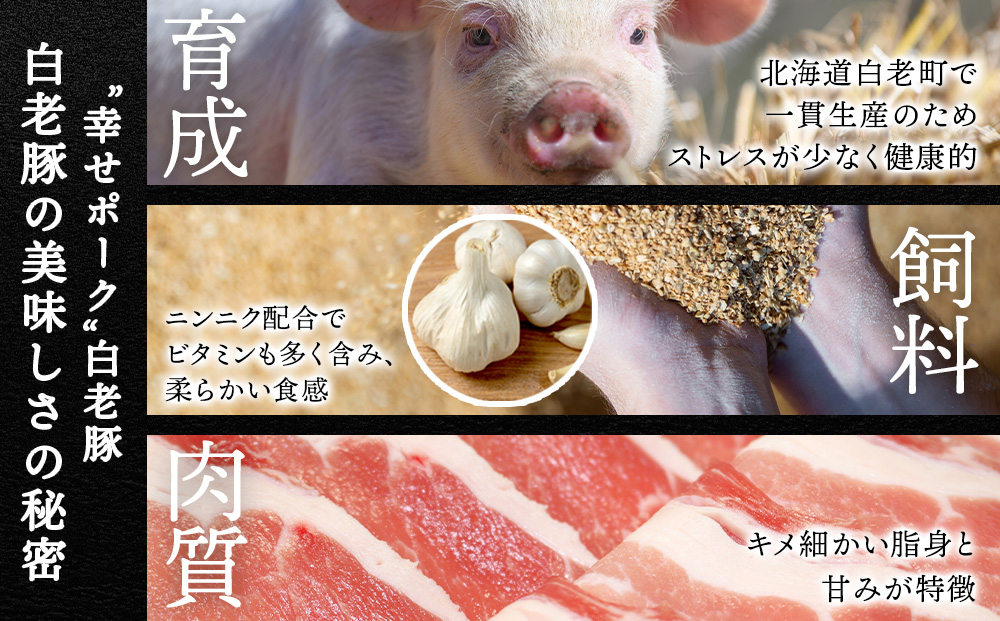 北海道産 白老豚 モモ ウデ こま切れ 2kg 豚肉 冷凍 国産 スライス 切り落とし 小間切れ こまぎれ 細切れ