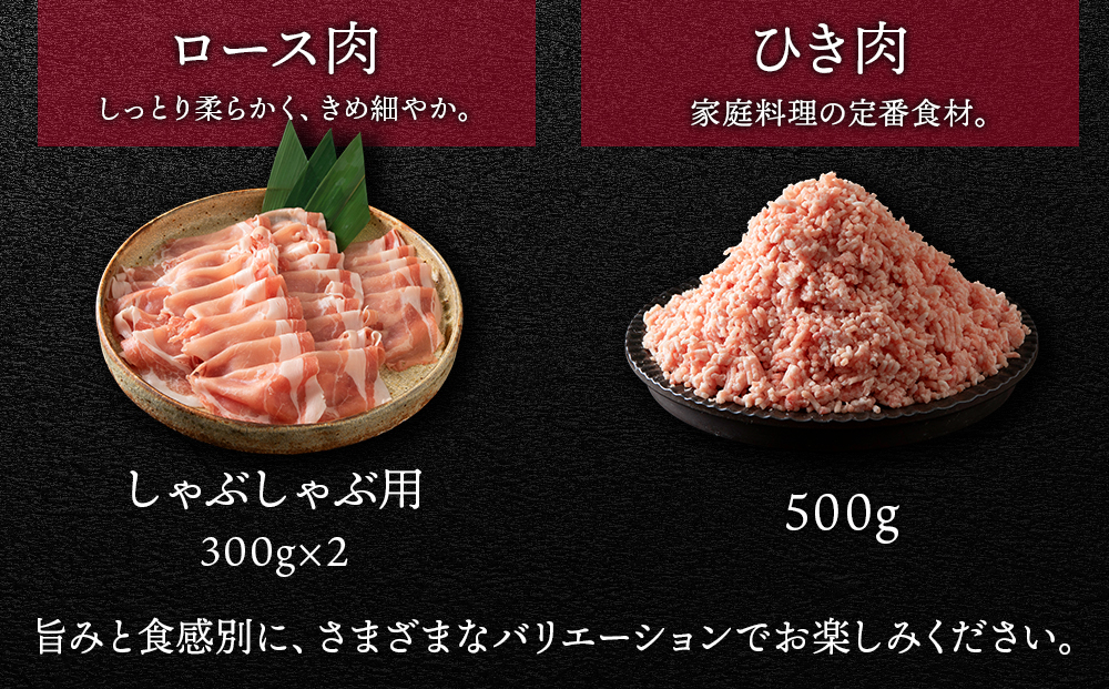 北海道産 白老豚　5種セット 合計4.1kg BV098