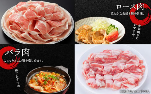 北海道産 白老豚 食べ比べセット（ロース・バラ・肩ロース・モモ各250g） 豚肉 冷凍 国産 スライス