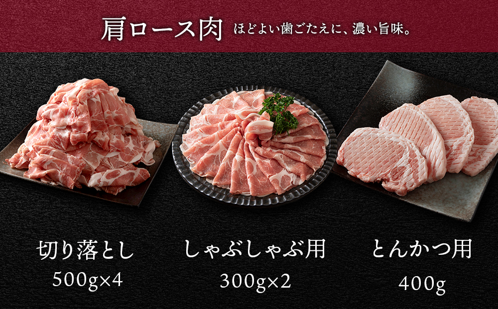 北海道産 白老豚　5種セット 合計4.1kg BV098