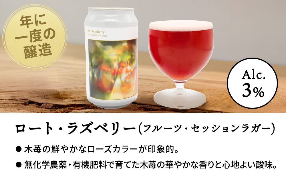 【白老町のクラフトビール】「ロート・ラズベリー」（計9本）《The Old Grey Brewery》