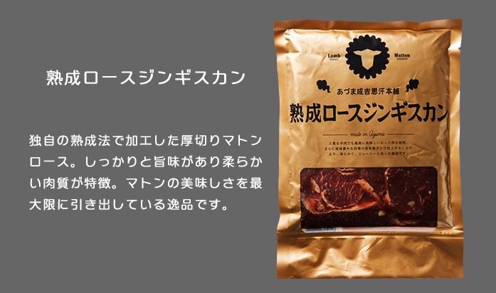 【北海道名物】ジンギスカン2種セット 計1.6kg（熟成ロース400gx2・ロース400g×2）【Eセット】《厚真町》【有限会社市原精肉店】 ジンギスカン 羊肉 マトン ロース 焼肉用 味付き 小分け 冷凍配送 北海道[AXAA008]