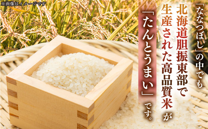 【全2回定期便】【令和6年産新米】特A受賞 たんとう米(ななつぼし) 10kg 《厚真町》 【とまこまい広域農業協同組合】 お米 ご飯 ななつぼし [AXAB068]