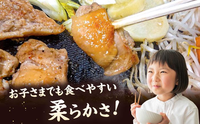 もも次郎 計800g（400g×2パック）《厚真町》【有限会社市原精肉店】 ジンギスカン 鶏肉 焼肉用 味付き 小分け 冷凍配送 北海道[AXAA003] 8000 8000円