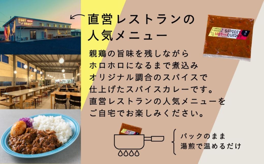 親鶏のスパイスカレー（辛口）10個セット