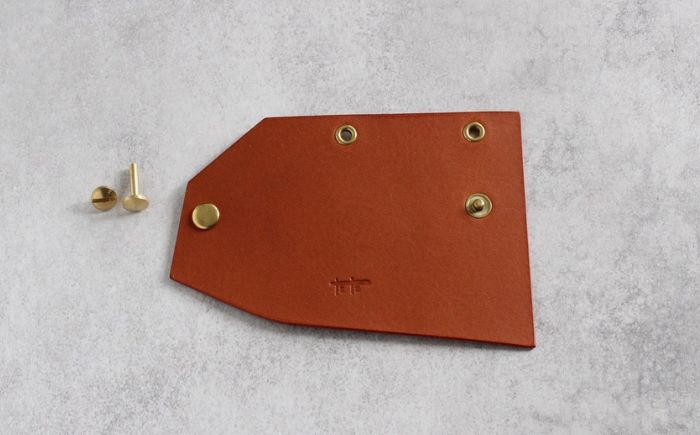 tanikoオリジナル キーケース（キャメル）《厚真町》【Taniko leather】 [AXAP026]