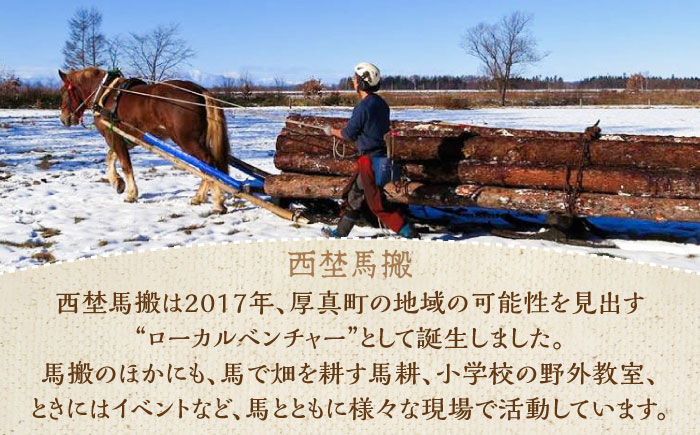 【月2回・全8回定期便】北海道 ナラ薪 20kg《厚真町》【西埜馬搬】 薪 まき 薪ストーブ ストーブ キャンプ 北海道 定期便 [AXBE012]