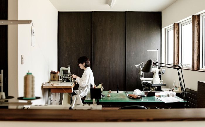 tanikoオリジナル 小銭入れ（キャメル）《厚真町》【Taniko leather】 [AXAP021]