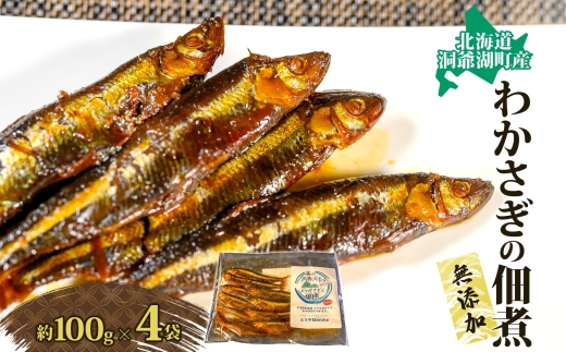 洞爺湖・わかさぎの佃煮400g(100g×4袋) 魚貝類 ワカサギ 加工食品