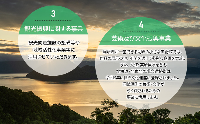 洞爺湖町 寄附のみの応援受付 2,000円コース（返礼品なし 寄附のみ 2000円）