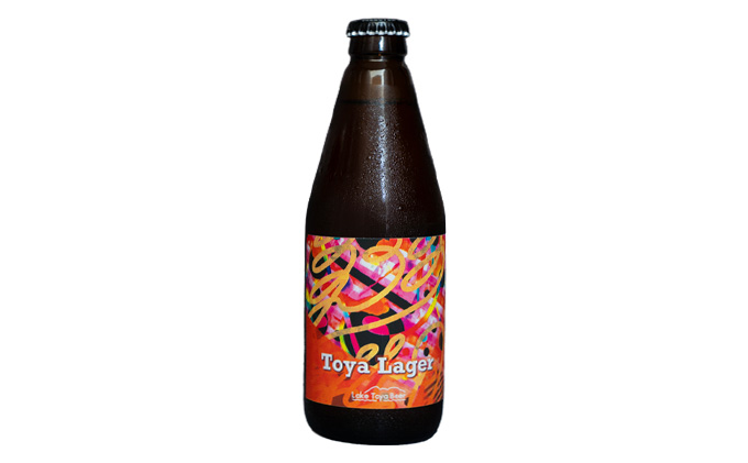 Lake Toya Beer クラフトビール Toya Lager 4本セット (紙コースター2枚付) 4カ月連続お届け