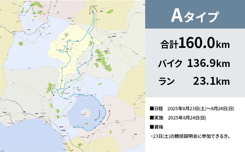 北海道トライアスロン バイク ＆ ラン Aタイプ 参加権 自転車 ランニング 2種目【新設コース】イベント 大会 スポーツ レース 経験者