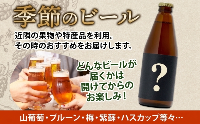 洞爺湖 発 クラフトビール 季節のビール 330ml 2本 コースター1枚付  Lake Toya Beer 楽しい 癒し 酒 発泡酒 ビール アルコール 飲みやすい  家飲み 宅飲み 晩酌 バーベキュー BBQ 送料無料 北海道 洞爺湖町