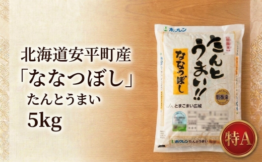 【令和7年産】たんとうまい ななつぼし 5kg 【JAとまこまい広域取扱 安平町特産品】【1340412】