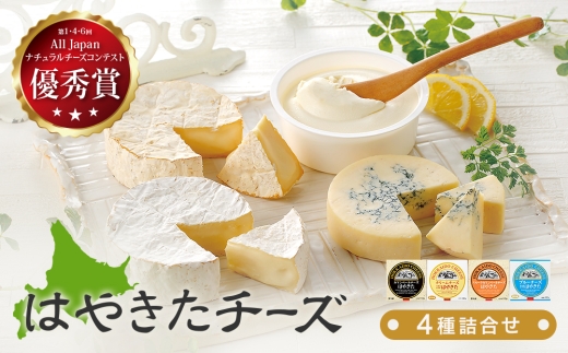 高評価! ナチュラルチーズコンテスト受賞! 夢民舎ブランド はやきたチーズ詰合せセット【配送不可地域：離島】【1000073】