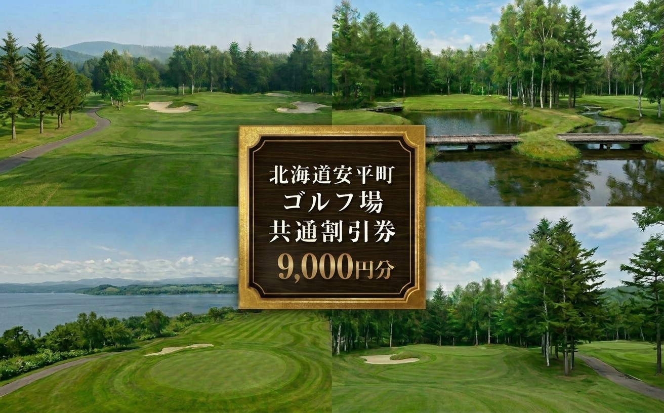 【ふるさと納税】安平町ゴルフ場共通割引券　9000円分（3000円×3枚）