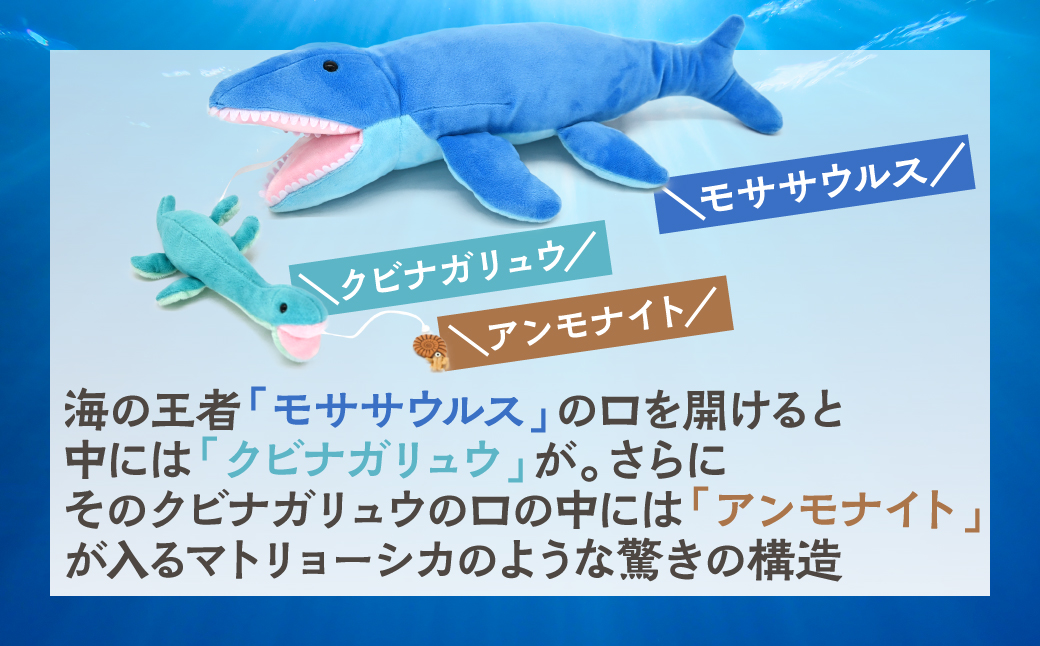 恐竜ぬいぐるみ　食物連鎖　海竜編 MKWG039