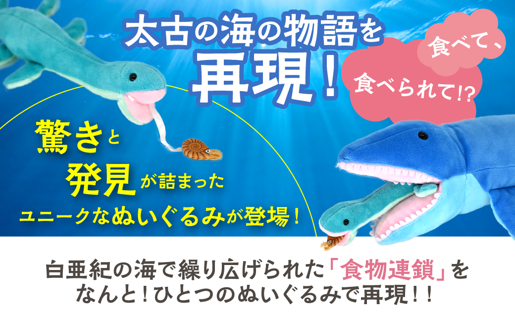 恐竜ぬいぐるみ　食物連鎖　海竜編 MKWG039