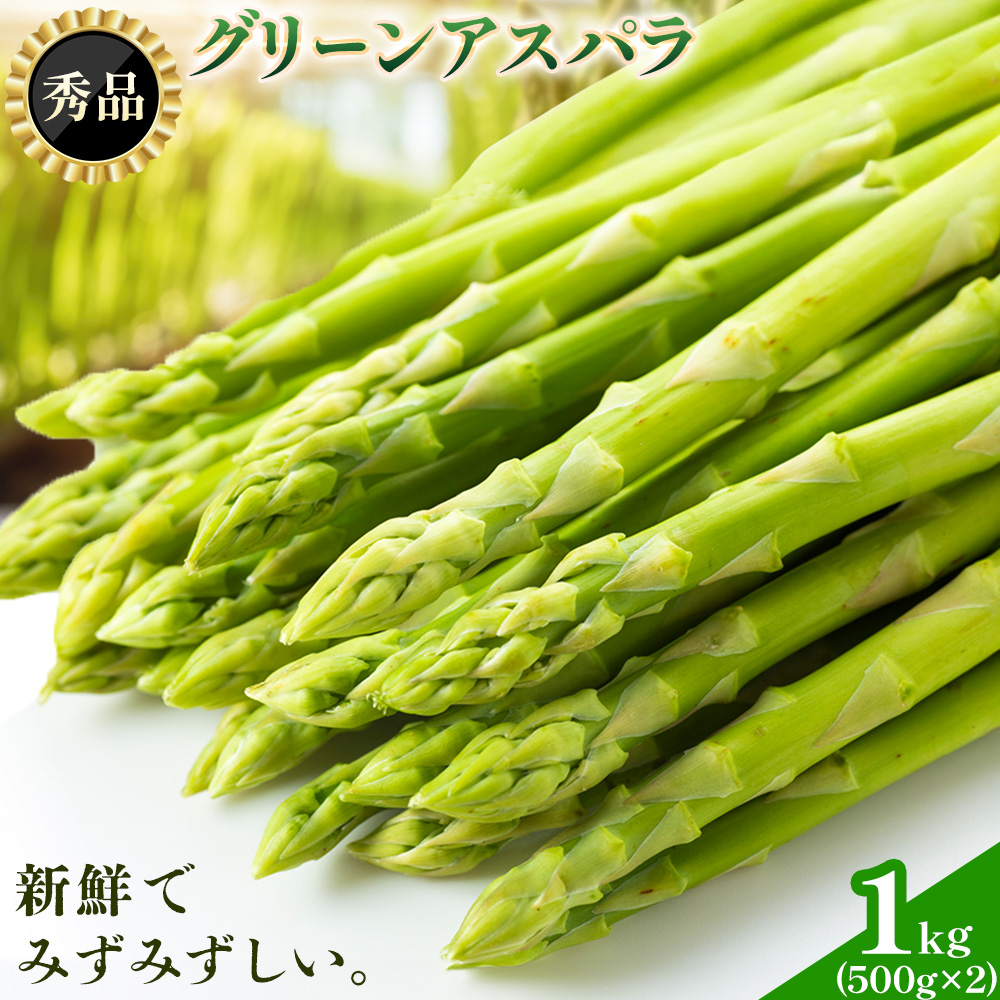 アスパラガス 秀品 アスパラ グリーンアスパラ 2L 1kg 門別町農業協同組合(生活資材課) 《4月上旬-5月末頃出荷》北海道 日高町 送料無料 春野菜 春 朝採り 朝採れ お取り寄せ