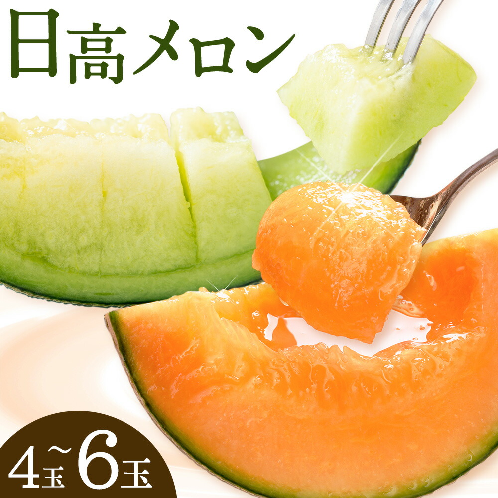 先行予約 日高メロン 4-6玉 約8-9kg のざわ農園 《7月上旬-8月中旬出荷》2026年 7月出荷 北海道 日高町産 赤肉メロン 青肉メロン 旬 果物 フルーツ めろん デザート 産地直送 お取り寄せ グルメ 贈り物 ギフト 贈答用 プレゼント 送料無料 