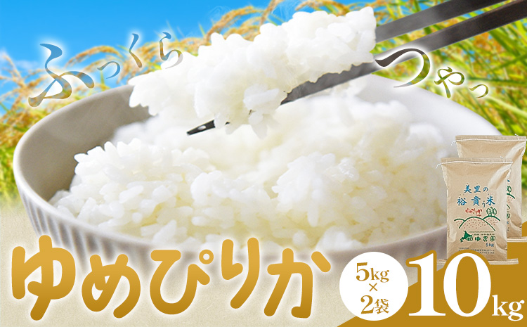 令和7年産 ゆめぴりか 10kg 5kg×2袋 田中農園《90日以内に出荷予定(土日祝除く)》北海道 日高町 米 白米 精米 お米 北海道日高町