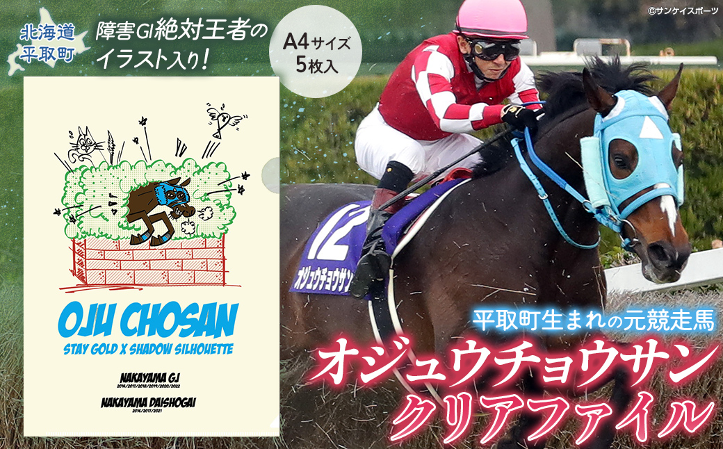 【オジュウチョウサン】クリアファイル イラスト5枚入り BRTV017