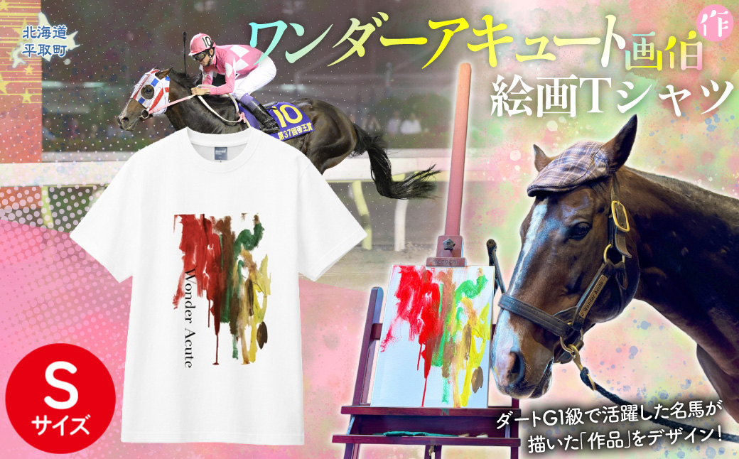 【ワンダーアキュート画伯】作　絵画Ｔシャツ 選べる５サイズ【Ｓ】 BRTV211-1
