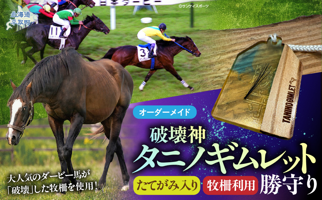 【御守り】破壊神タニノギムレットたてがみ入り牧柵利用勝守り BRTV100