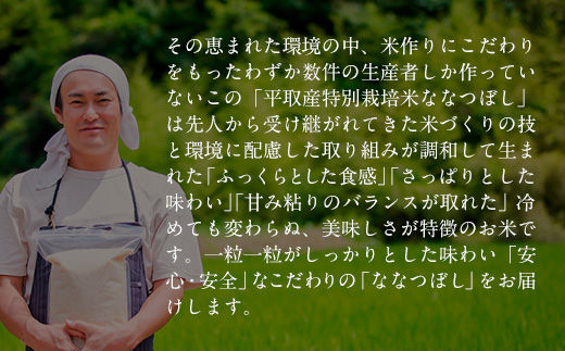 【特別栽培米】北海道で１番人気！「ニシパの恋人」ななつぼし　5kg BRTH013