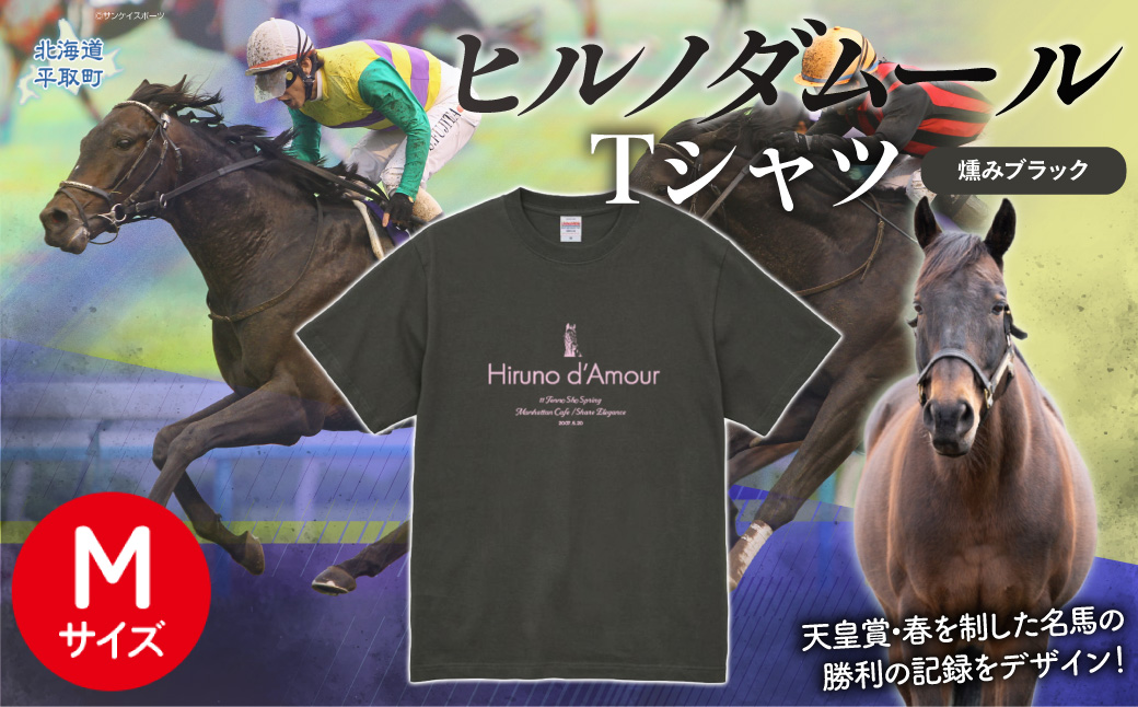 【ヒルノダムール】（燻みブラック）Ｔシャツ 選べる４サイズ【M】 BRTV300-2