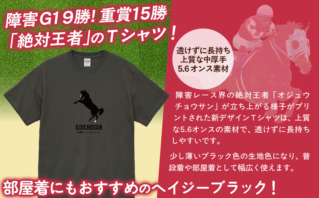 【オジュウチョウサン】Ｔシャツ _Ｓサイズ（ヘイジーブラック） BRTV004-1