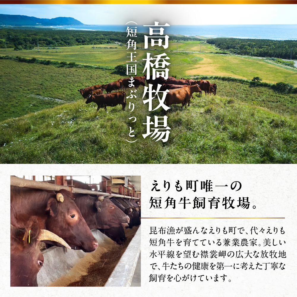 【えりも短角牛】ステーキ３種食べ比べセット【er007-015】（サーロイン サーロインステーキ リブロース リブロースステーキ ヒレ ヒレステーキ 牛肉 牛 肉 短角牛 ビーフ ステーキ肉 お取り寄せ 冷凍 冷凍便 国産 北海道産 北海道 えりも町 赤身肉 ヘルシー 放牧 自家産牧草 スローフード 味の箱舟 アニマルウェルフェア）